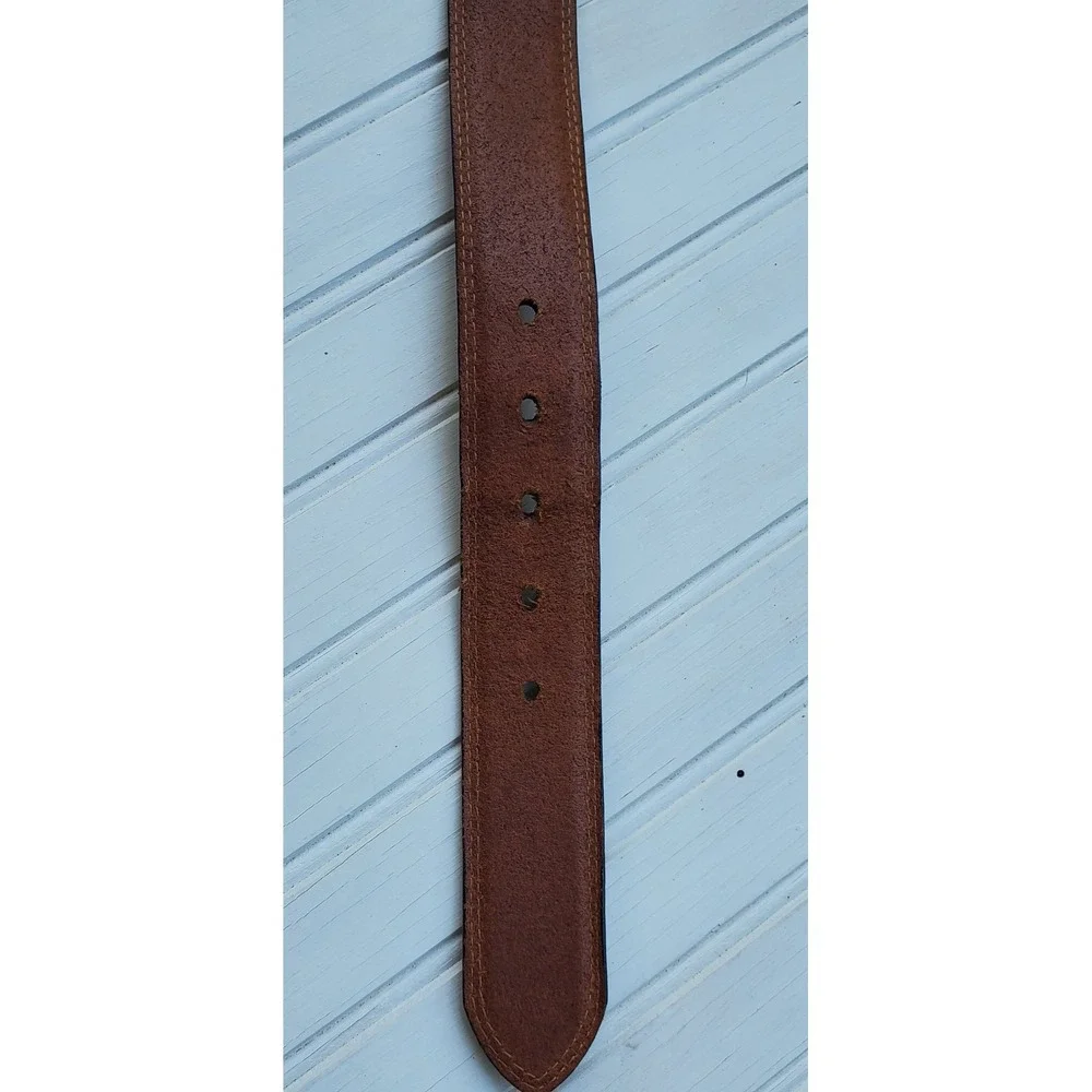 Fossil Mens Brown Genuine Leather Belt Size 36 MB139622236 Preppy Casual